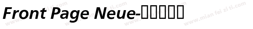 Front Page Neue字体转换